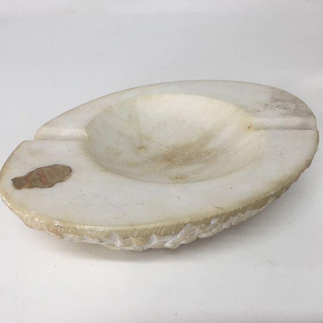 ASHTRAY, Marble - Cream White